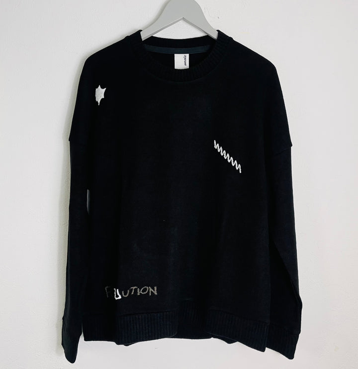 洗える「相良刺繍」セーター WASHABLE SWEATER