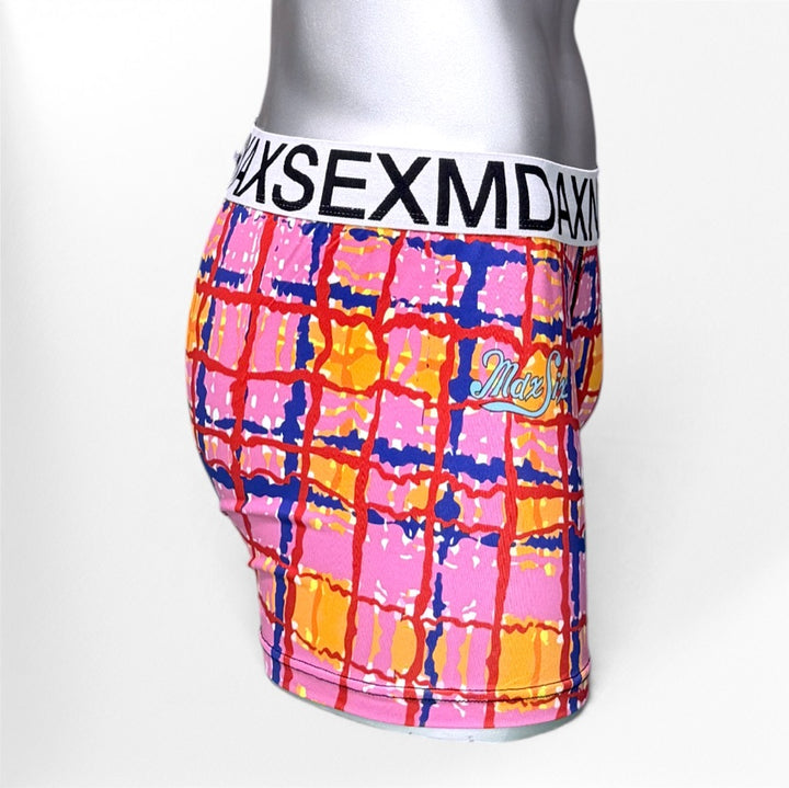 GINGHAM WAVE BOXER PANTS #102