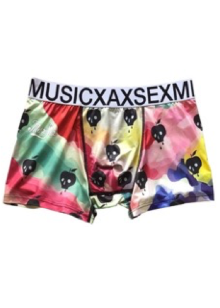 BOXER PANTS/APPLE SKULL #054