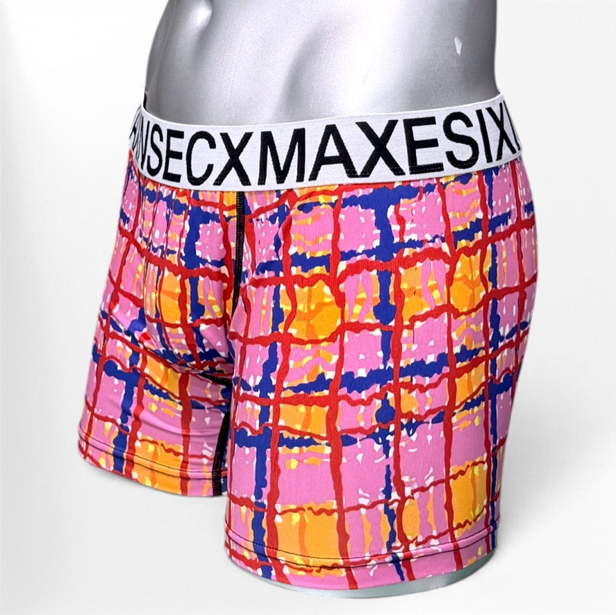 GINGHAM WAVE BOXER PANTS #102