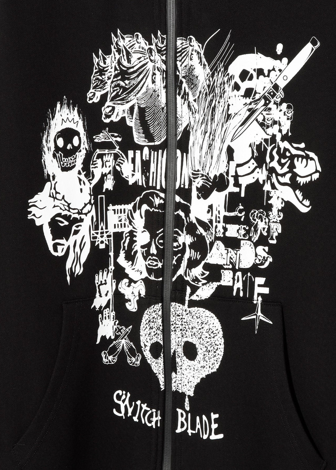 SWITCHBLADE x MAXSIX GRAPHICS ART LONG PARKA