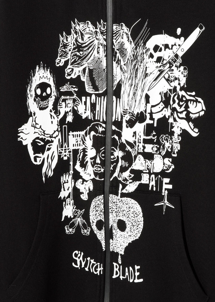 SWITCHBLADE x MAXSIX GRAPHICS ART LONG PARKA