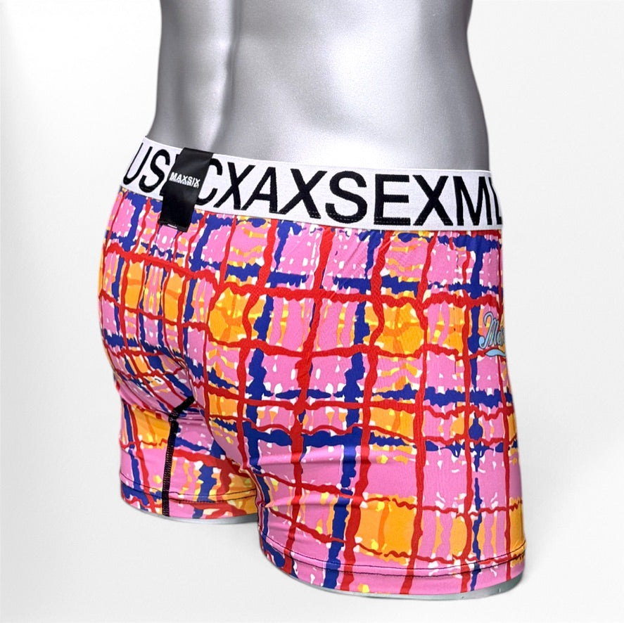 GINGHAM WAVE BOXER PANTS #102