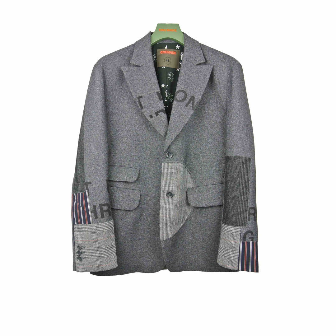 【ONEMADE】PATCHWORK TAILORED JACKET