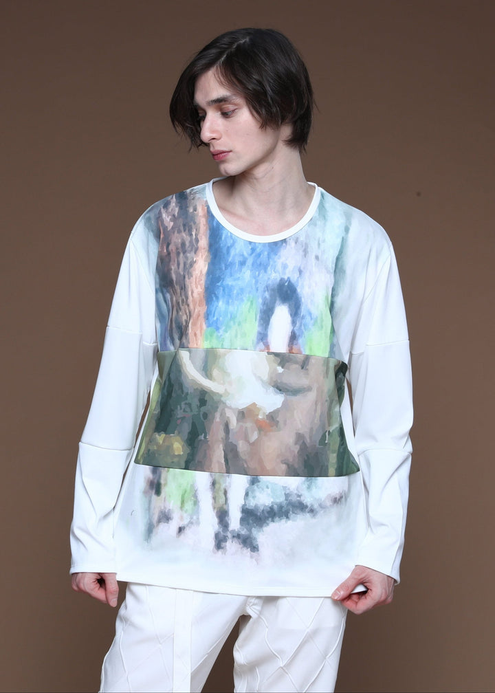 ART PRINT LONG TEE  MS-160LT