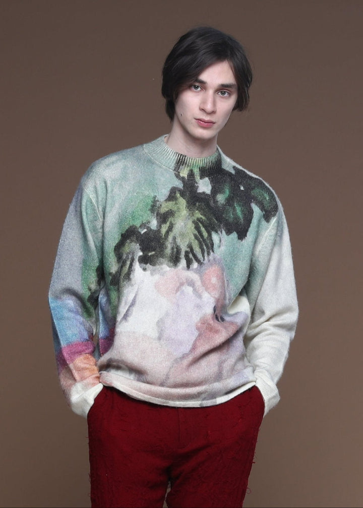 ART PRINT SWEATER MS-165SW