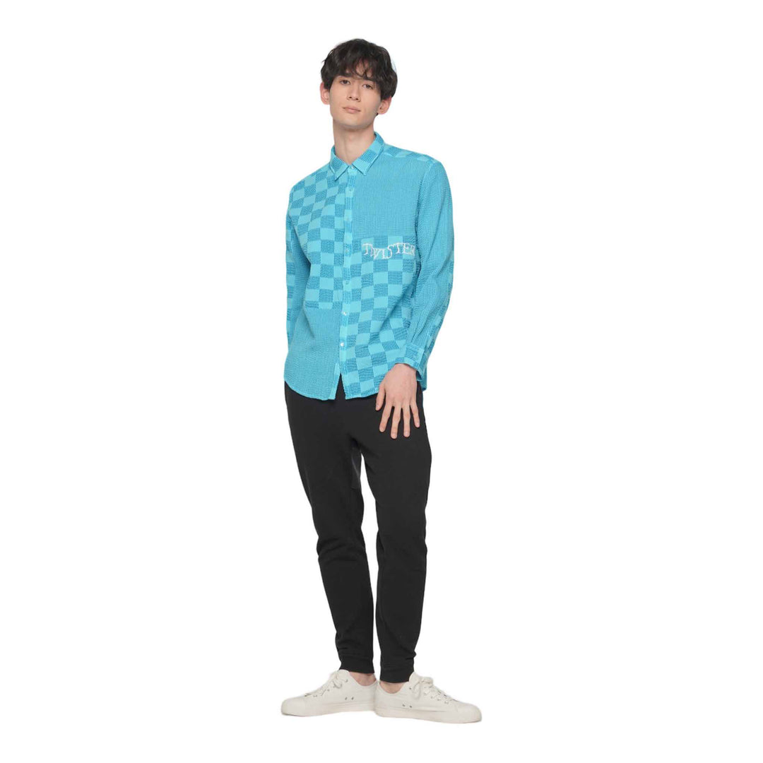 【MAXSIX】PATCHWORK COLORED SHIRT【TWISTER】